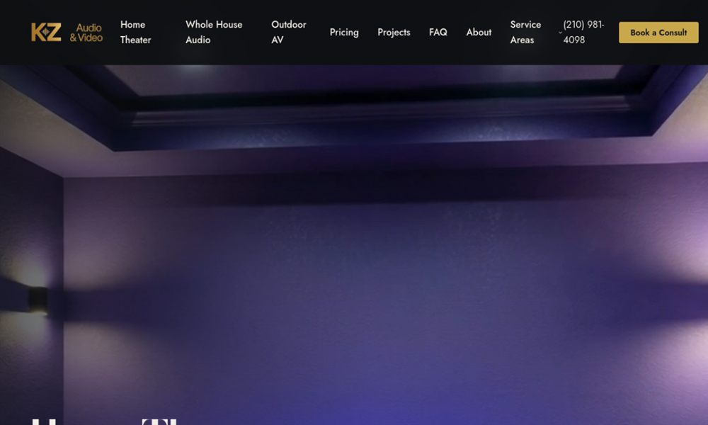 KZ Audio & Video website